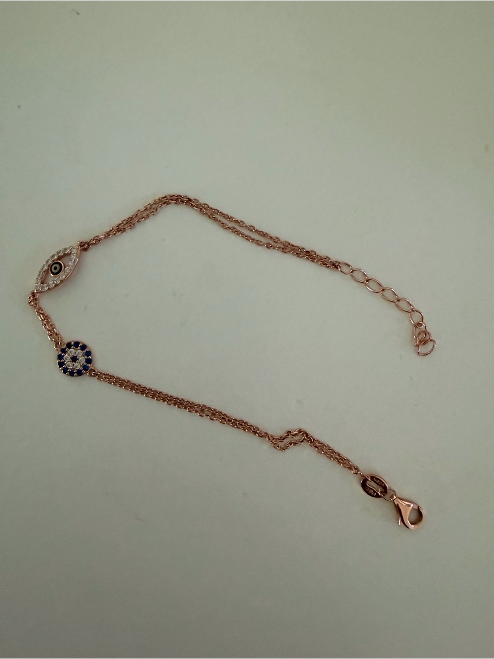 Rose Gold Evil Eye Bracelet 🧿🩷 - Picture 2 of 5